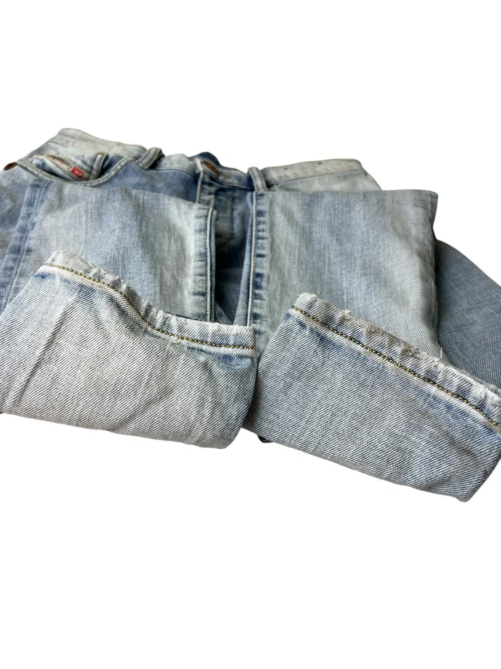 Diesel D-Strukt Slim Fit 29X32 Men’s Light Wash Blue  Jeans
